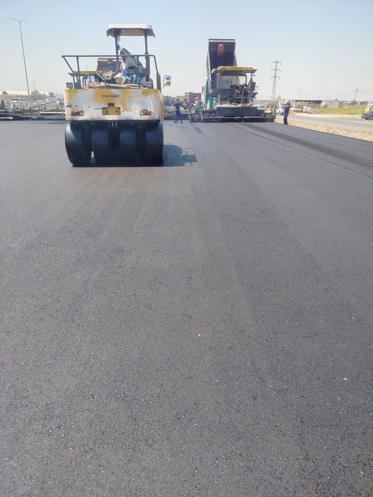 تبليط طريق مجمع حطين — الإسكندرية